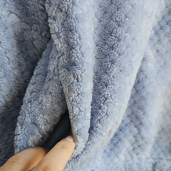 Columbia Soft Blue Textured Fleece Jacket - Picture 5 of 5